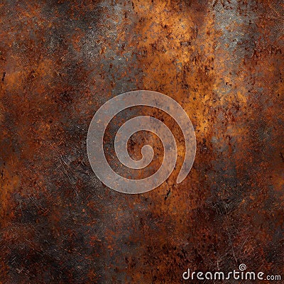 Rusty old metal grunge texture background with scratches brown tone Stock Photo