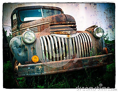 Rusty Old Truck Stock Photo