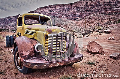 Rusty old truck Stock Photo