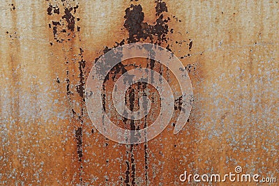 Rusty oxidised metal textured background Stock Photo