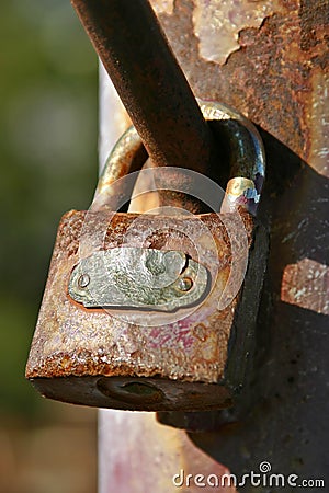 Rusty Padlock 2 Stock Photo