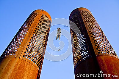 Rusty pipes Stock Photo