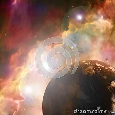 Rusty planet Stock Photo