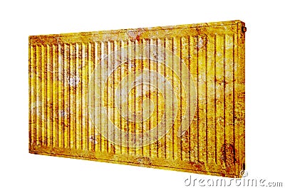 Rusty radiator Stock Photo