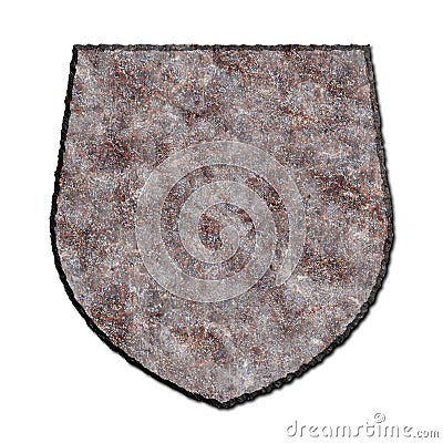 Rusty shield Stock Photo