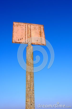 Rusty sign Stock Photo