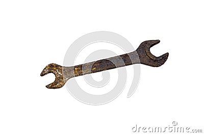 Rusty spanner Stock Photo