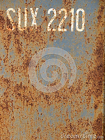 Rusty typography Stock Photo