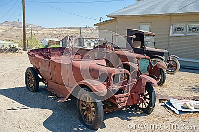 Rusty Vintage Cars Stock Photo