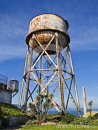 Rusty Water Tower Stock Photo