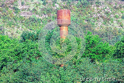 Rusty Water tower Stock Photo