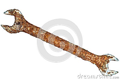 Rusty Wrench Stock Photo