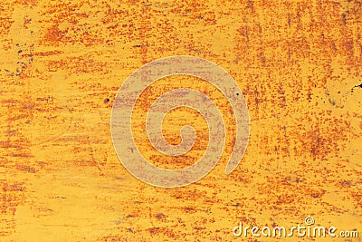 Rusty yellow metal surface Stock Photo