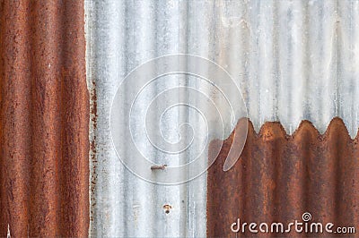 Rusty zinc background , grunge rust and corrosion background texture Stock Photo