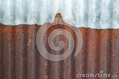 Rusty zinc background , grunge rust and corrosion background texture Stock Photo