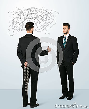 Ruthless business concept Stock Photo