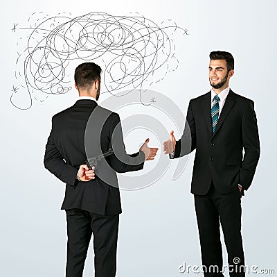 Ruthless business concept Stock Photo