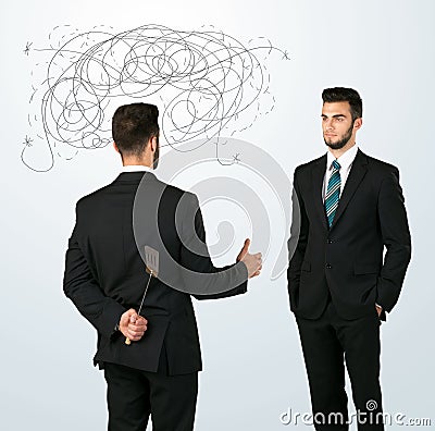 Ruthless business concept Stock Photo