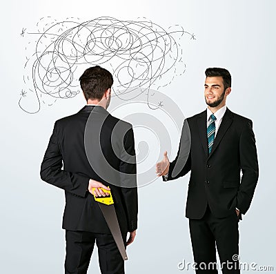 Ruthless business concept Stock Photo