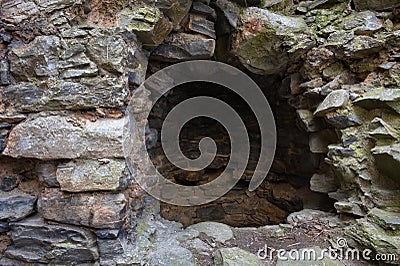 Ruthven Barracks - ancient oven - Scotland Stock Photo