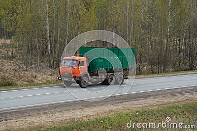 Kamaz 65115 dump-truck Editorial Stock Photo