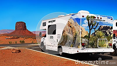 RV Cruise America, Monument Valley, Arizona Editorial Stock Photo