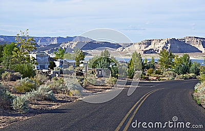 RV Park in Arizona Stock Photo