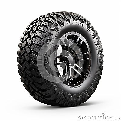 Dynamic Off Road Tire With Black Rim - Pctem0099061 Stock Photo