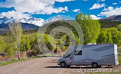 RVing Near Ridgway Stock Photo