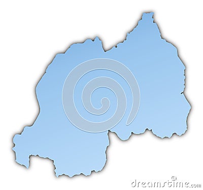 Rwanda map Stock Photo