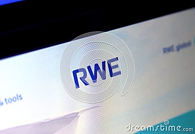 RWE energy company Editorial Stock Photo