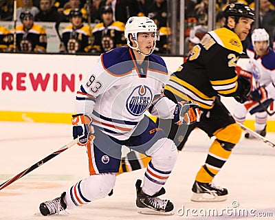 Ryan Nugent-Hopkins Edmonton Oilers Editorial Stock Photo