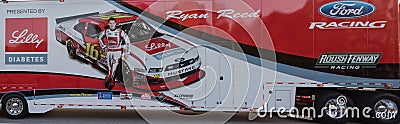 Ryan Reed NASCAR Hauler Editorial Stock Photo