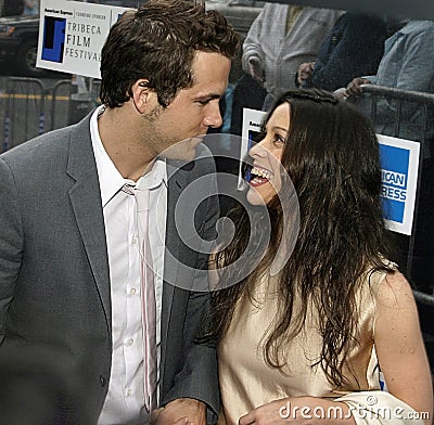 Ryan Reynolds and Alanis Morissette at 2nd Annual Tribeca Film Festival Editorial Stock Photo