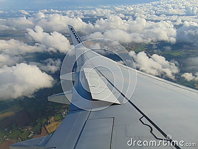 Ryanair Wing Editorial Stock Photo