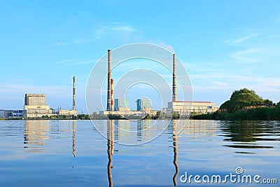 Ryazan Power Station Stock Photo