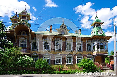 Rybinsk, Russia - May, 2021: House of merchant S.G. Gordeev, Rybinsk House of Artists Stock Photo