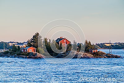Ryssansaari island in Helsinki, Finla Stock Photo