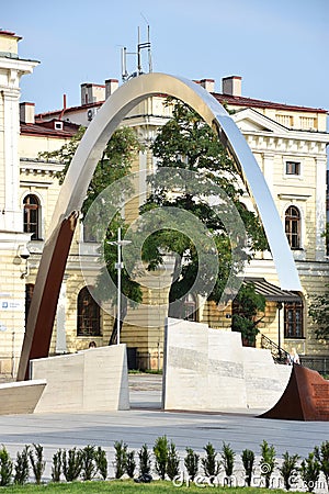 Ryszard Kuklinski monument in Krakow, Poland Editorial Stock Photo