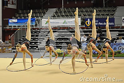 Rythmic gymnastic, canada Editorial Stock Photo