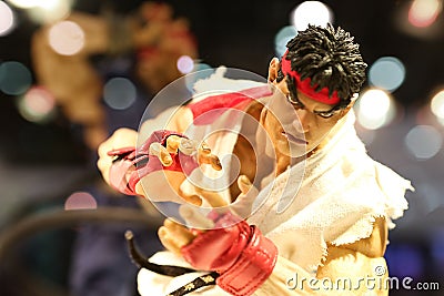 Ryu action figure Editorial Stock Photo