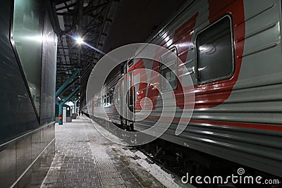RZD - the most interesting jouney in Russia Stock Photo