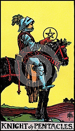 Tarot Card, Restored, Enhanced, and Modified Stock Photo