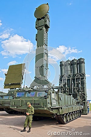 S-300V launcher vehicle Editorial Stock Photo