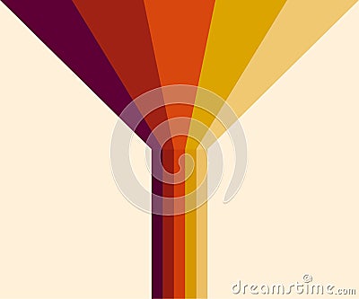 70s, 1970 abstract vector stock retro lines background. Vector illustration. Vector Illustration