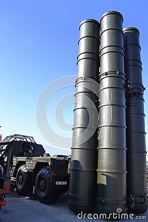 S-300 anti-aircraft missile system Editorial Stock Photo