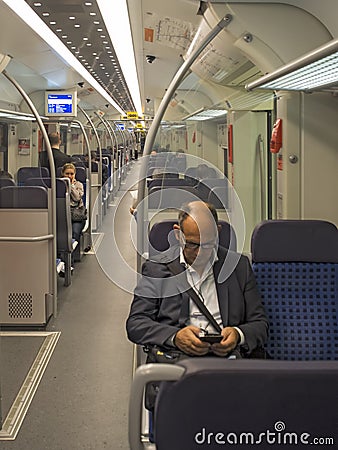 S-bahn train, Germany Editorial Stock Photo