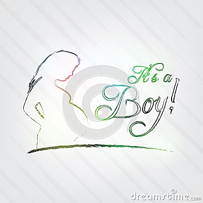 It's a boy! Vector Illustration