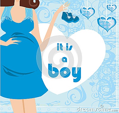 It`s A boy! Stock Photo