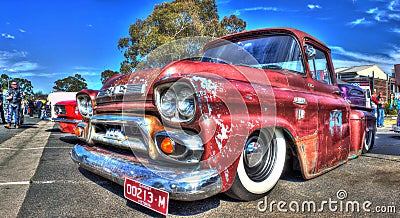 1950s Classic American GMC pickup truck Editorial Stock Photo